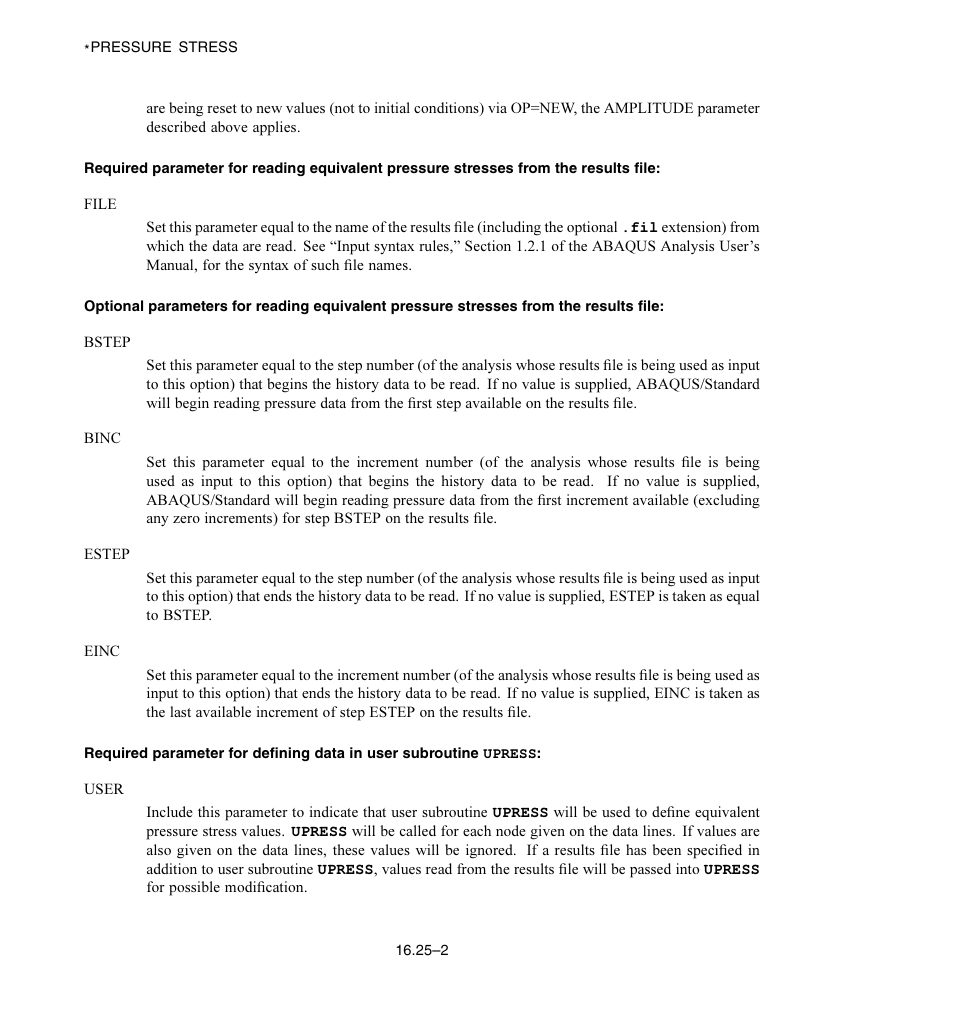 ABAQUS Volume II: I–Z User Manual | Page 304 / 628