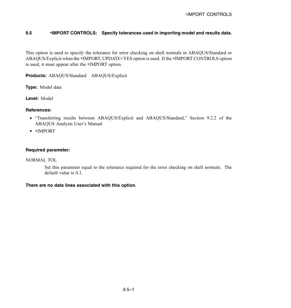 Required parameter | ABAQUS Volume II: I–Z User Manual | Page 35 / 628