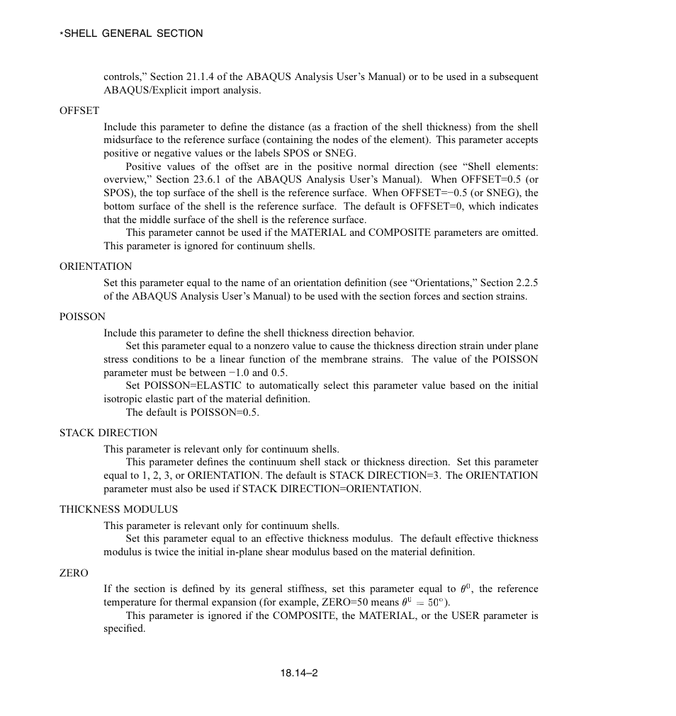 ABAQUS Volume II: I–Z User Manual | Page 416 / 628