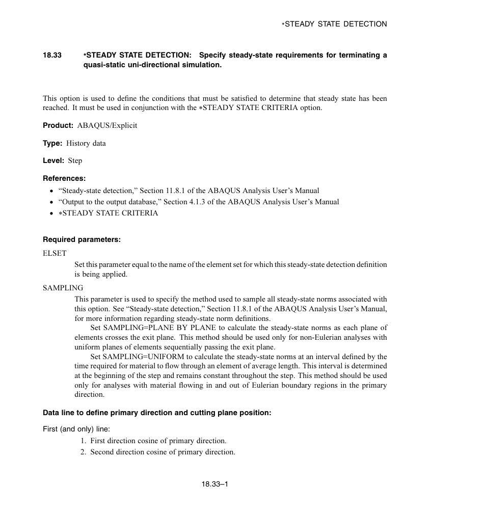 Required parameters | ABAQUS Volume II: I–Z User Manual | Page 467 / 628