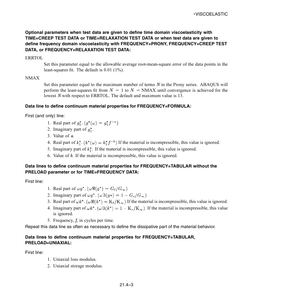 ABAQUS Volume II: I–Z User Manual | Page 609 / 628