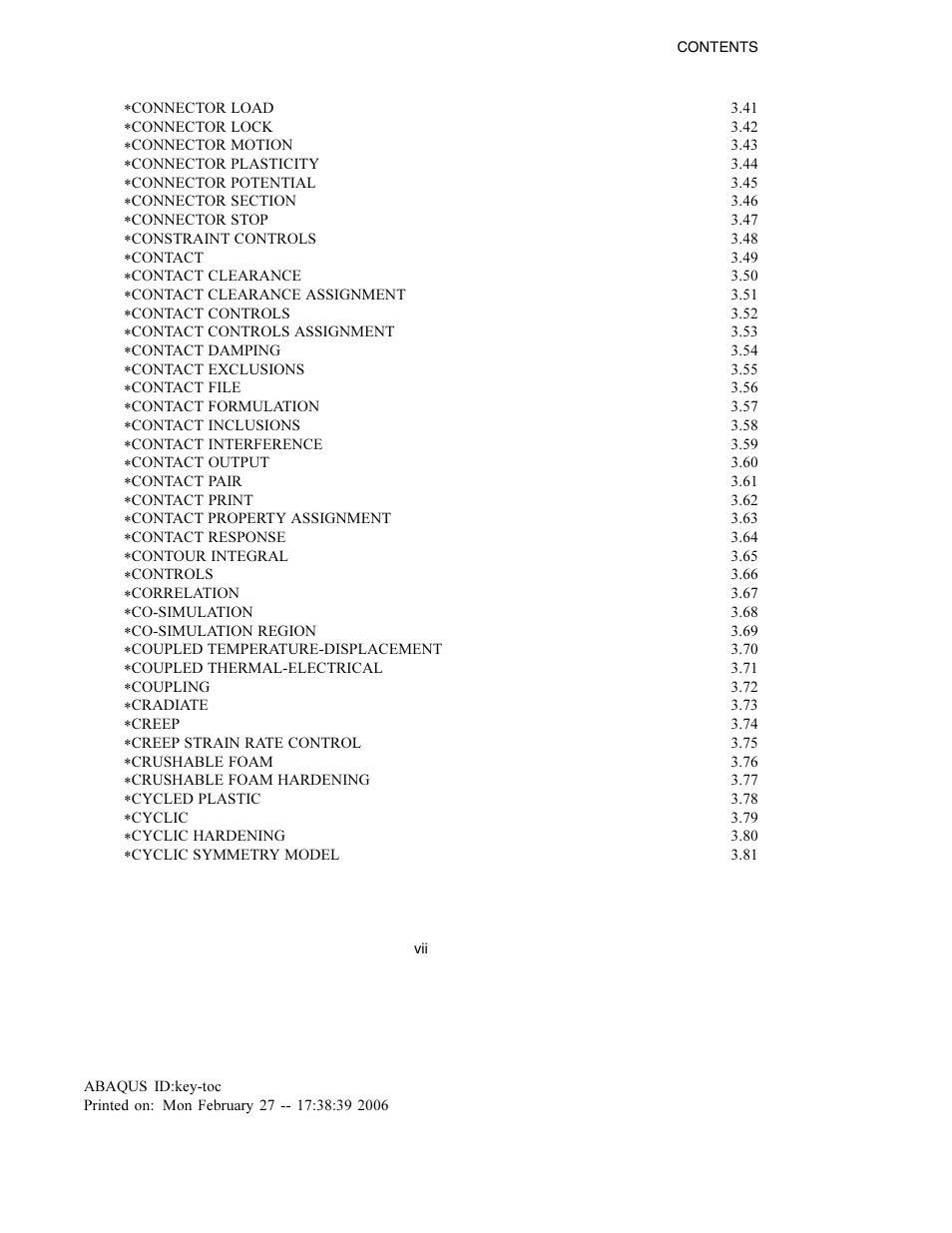ABAQUS Volume II: I–Z User Manual | Page 9 / 628