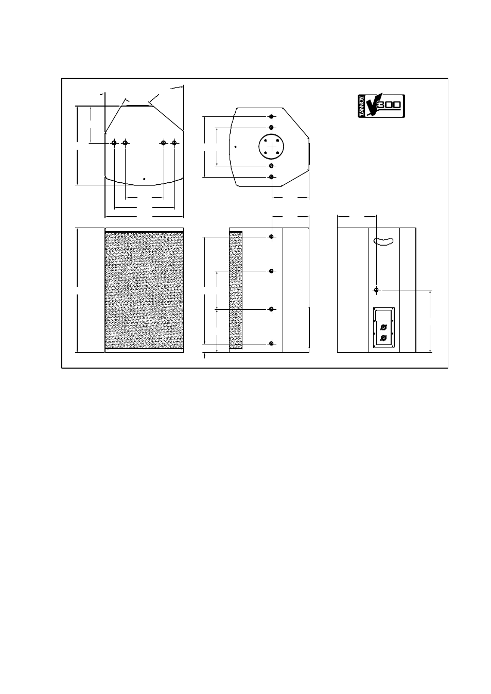 V300, Dimensions | Tannoy V300 User Manual | Page 7 / 18