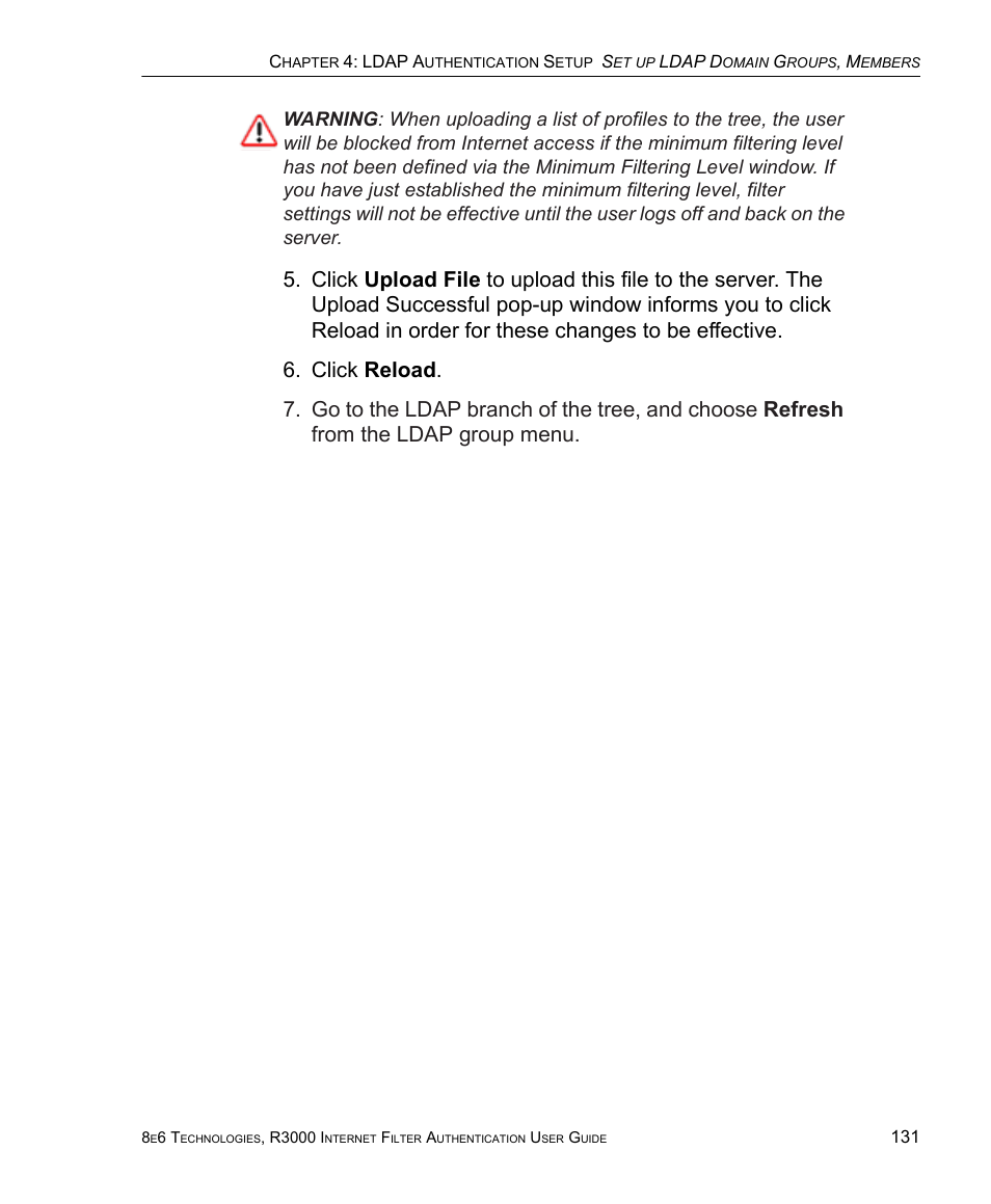 8e6 Technologies Enterprise Filter Authentication R3000 User Manual | Page 145 / 333