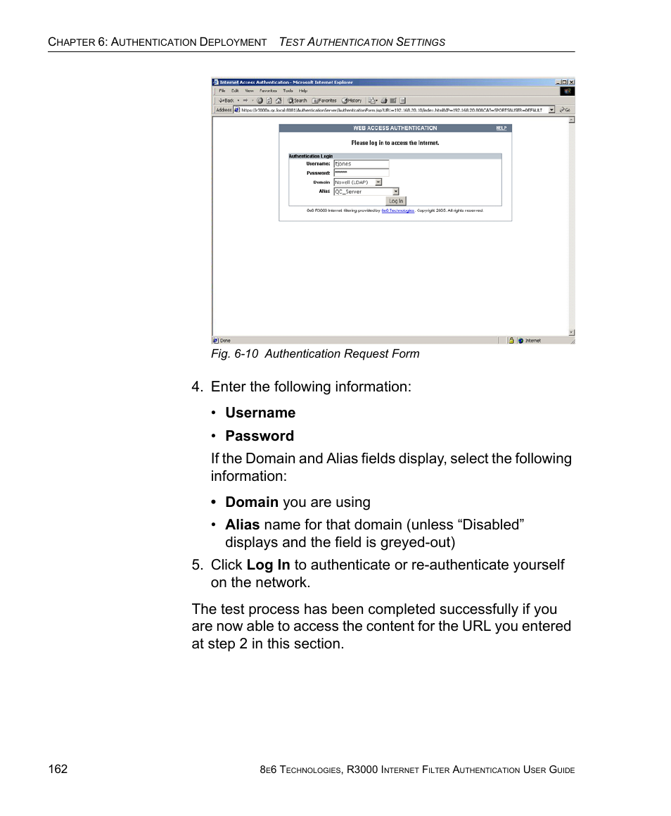 8e6 Technologies Enterprise Filter Authentication R3000 User Manual | Page 176 / 333