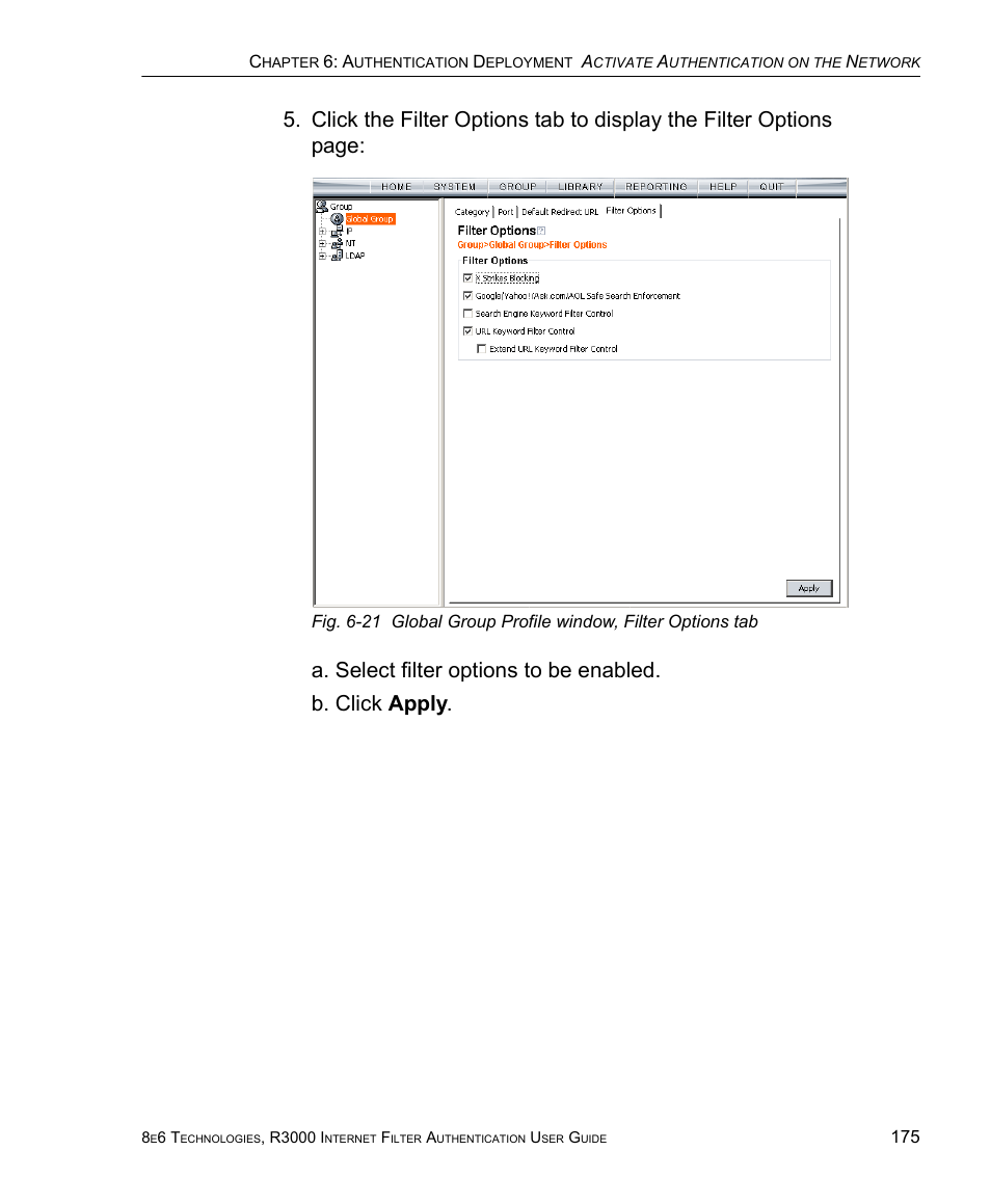 8e6 Technologies Enterprise Filter Authentication R3000 User Manual | Page 189 / 333