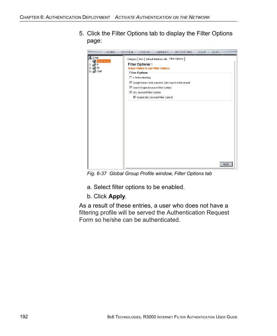 8e6 Technologies Enterprise Filter Authentication R3000 User Manual | Page 206 / 333