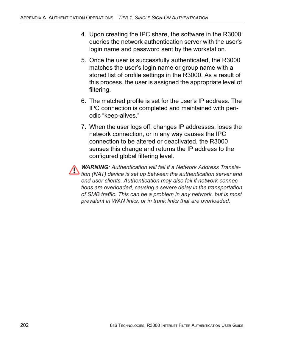 8e6 Technologies Enterprise Filter Authentication R3000 User Manual | Page 216 / 333