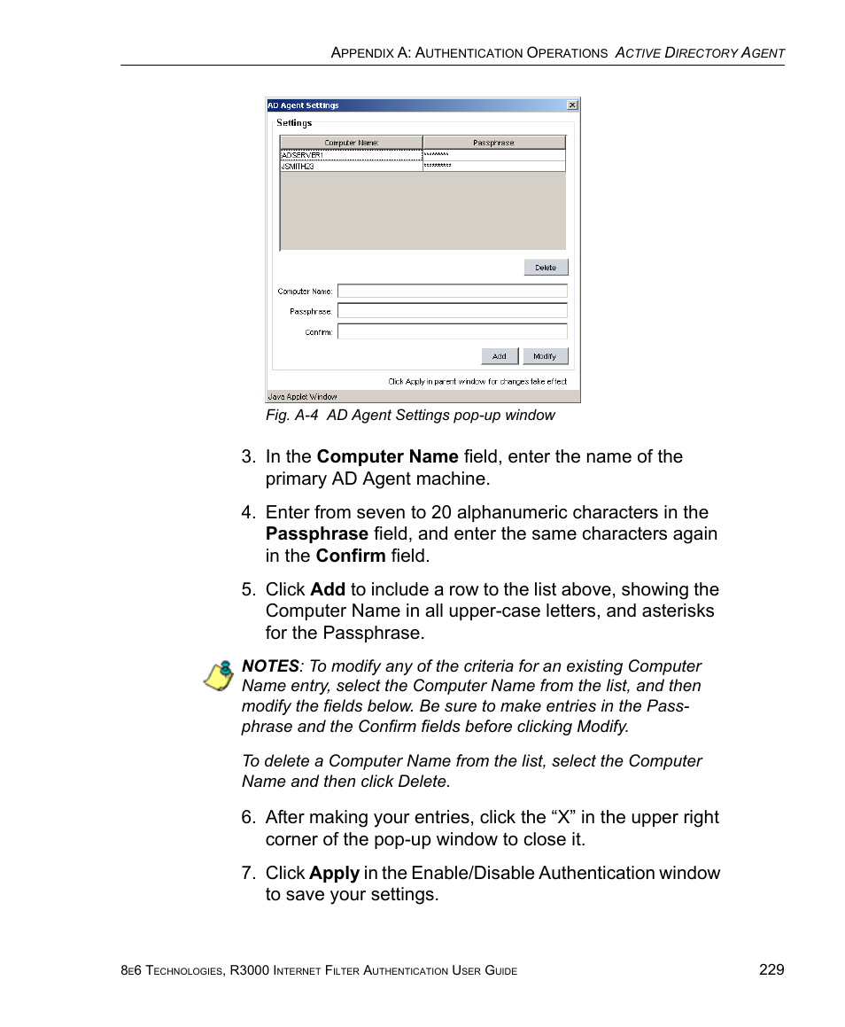 8e6 Technologies Enterprise Filter Authentication R3000 User Manual | Page 243 / 333