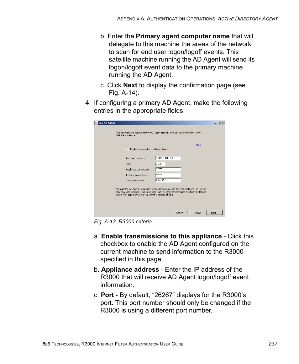 8e6 Technologies Enterprise Filter Authentication R3000 User Manual | Page 251 / 333