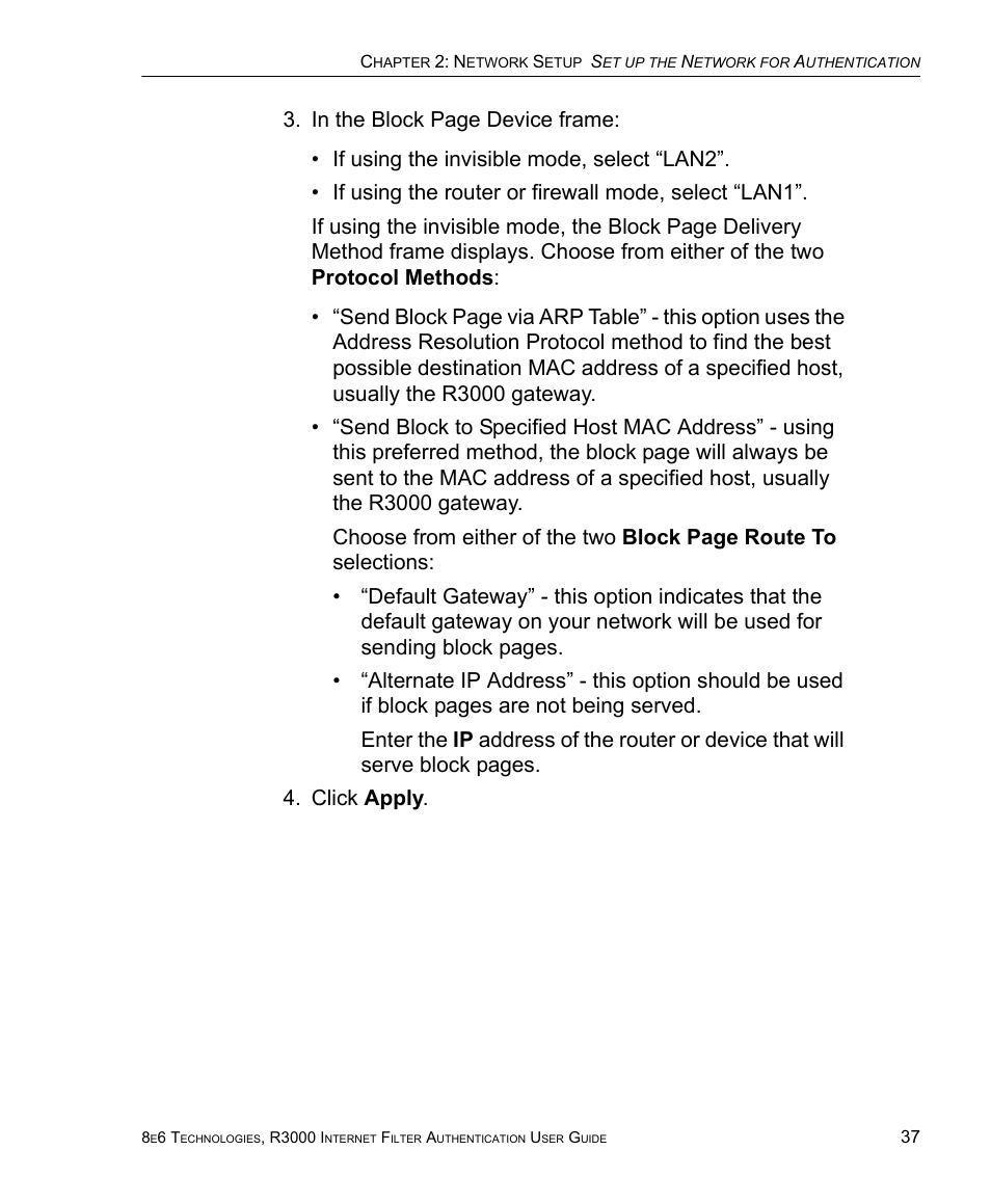 8e6 Technologies Enterprise Filter Authentication R3000 User Manual | Page 51 / 333