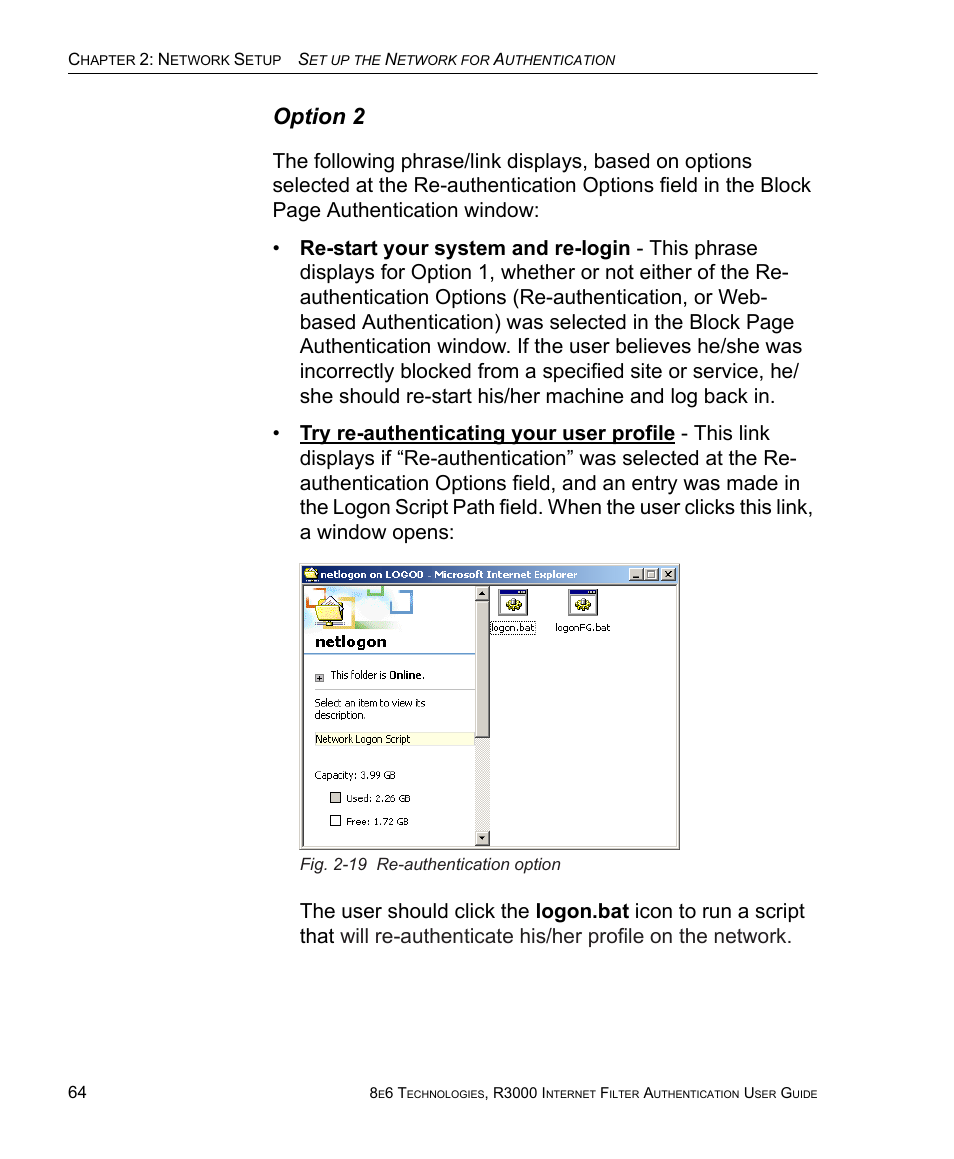 Option 2 | 8e6 Technologies Enterprise Filter Authentication R3000 User Manual | Page 78 / 333