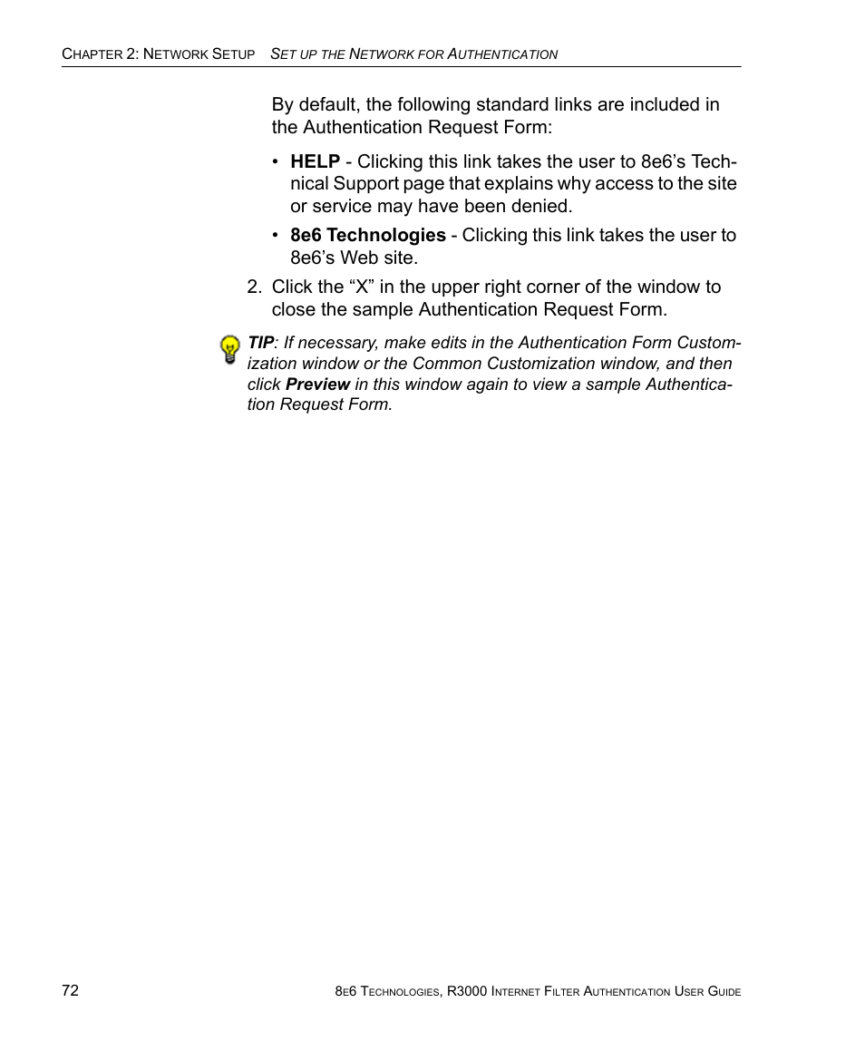 8e6 Technologies Enterprise Filter Authentication R3000 User Manual | Page 86 / 333