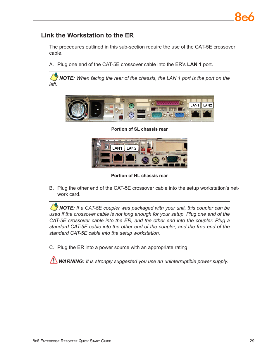 Link the workstation to the er | 8e6 Technologies Enterprise Reporter SL-002-002 User Manual | Page 33 / 76