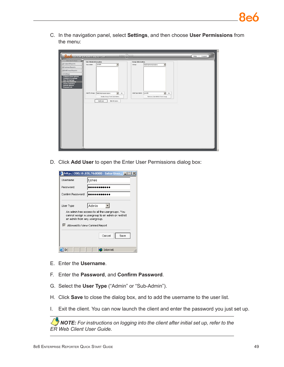 8e6 Technologies Enterprise Reporter SL-002-002 User Manual | Page 53 / 76