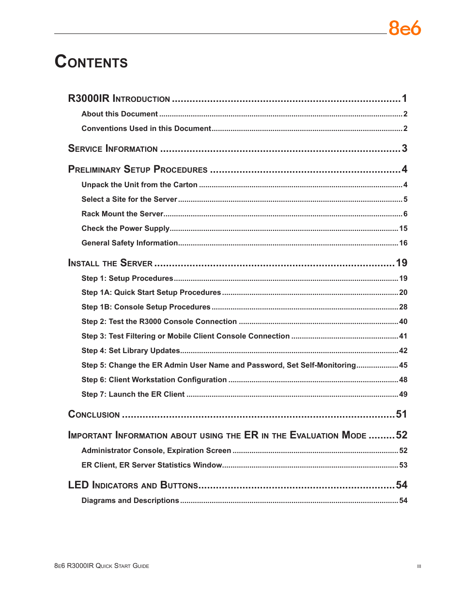 8e6 Technologies Enterprise Filter R3000IR User Manual | Page 3 / 64