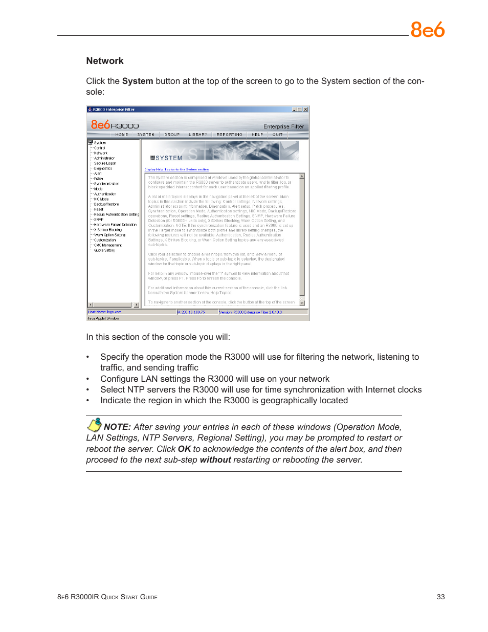 8e6 Technologies Enterprise Filter R3000IR User Manual | Page 37 / 64