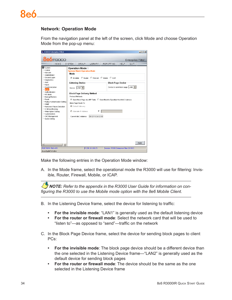 8e6 Technologies Enterprise Filter R3000IR User Manual | Page 38 / 64