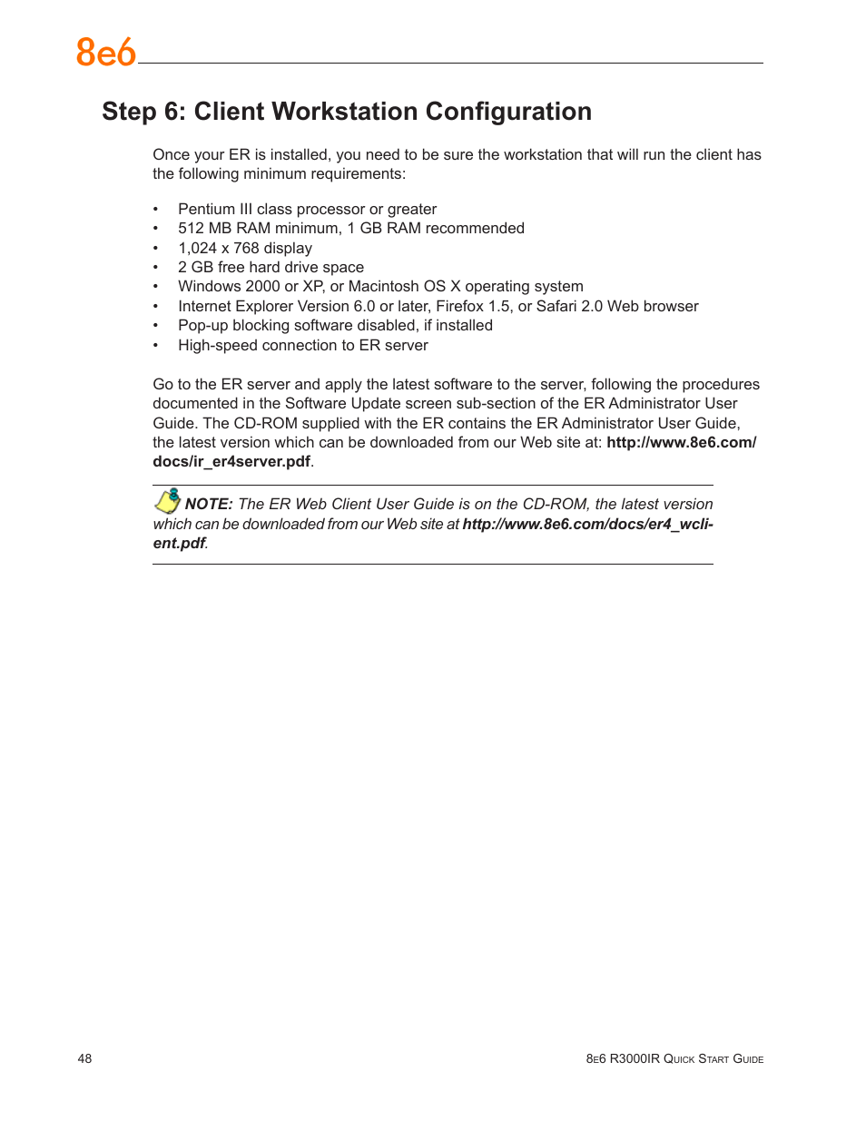 Step 6: client workstation configuration | 8e6 Technologies Enterprise Filter R3000IR User Manual | Page 52 / 64