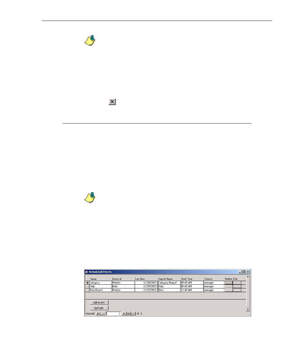 Event schedule, Event schedule button | 8e6 Technologies 3 User Manual | Page 109 / 215