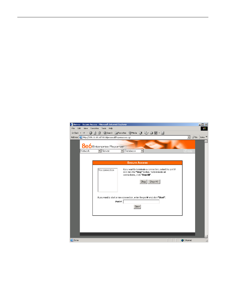 Secure access screen, Technical support | 8e6 Technologies 3 User Manual | Page 50 / 215