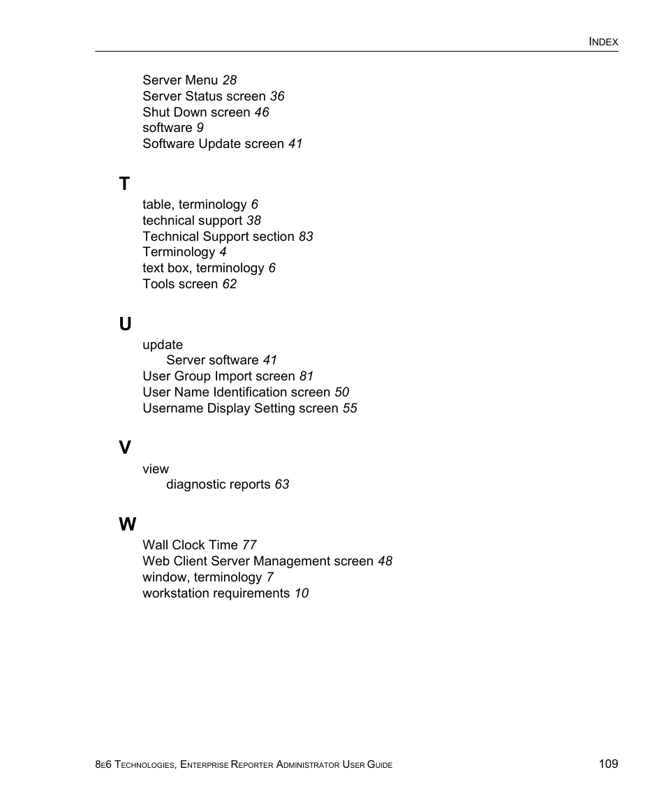 8e6 Technologies ER 4.0 User Manual | Page 117 / 118