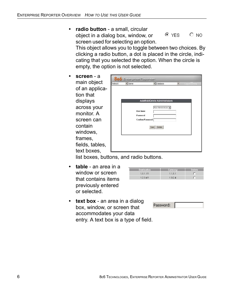 8e6 Technologies ER 4.0 User Manual | Page 14 / 118