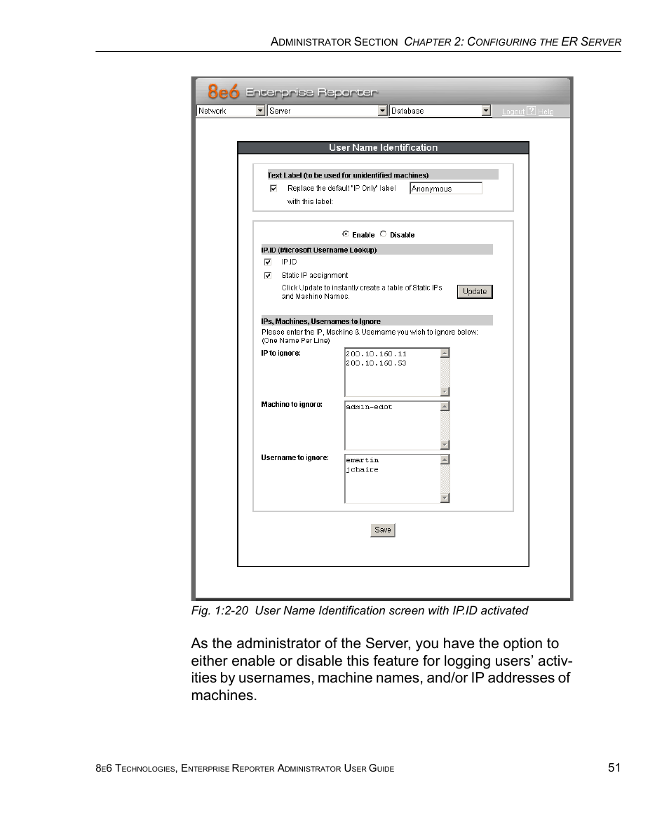 8e6 Technologies ER 4.0 User Manual | Page 59 / 118