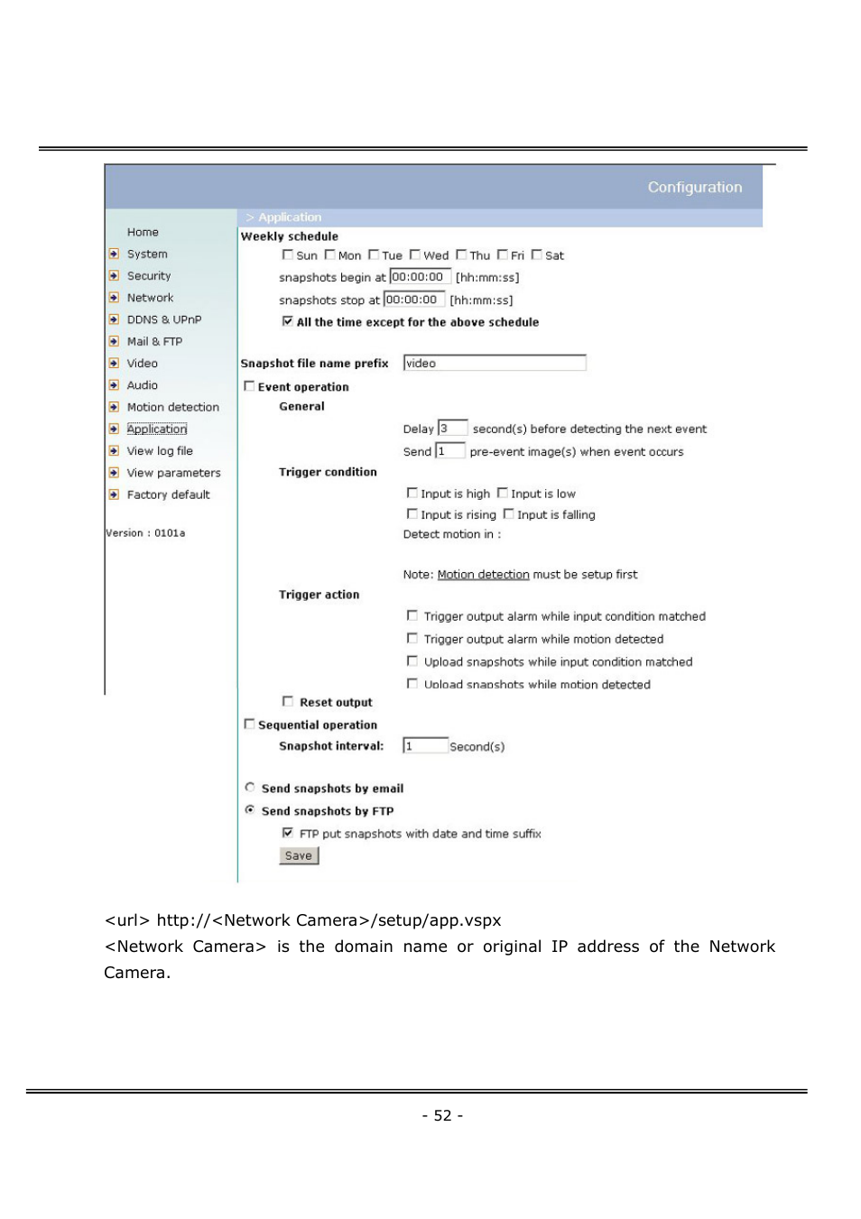 4XEM Network Camera User Manual | Page 56 / 88