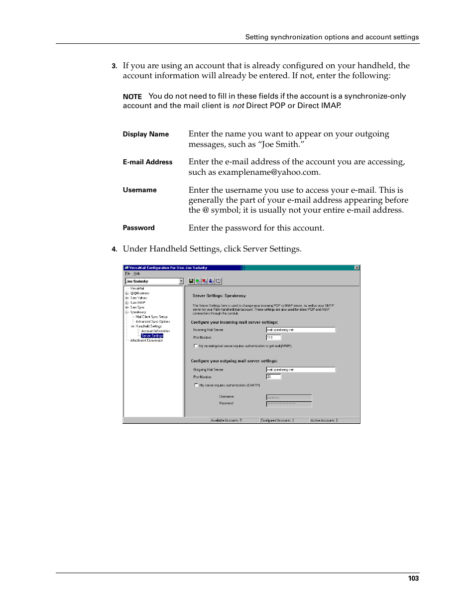 2nd Ave. Palm VersaMail 2.5 User Manual | Page 109 / 166