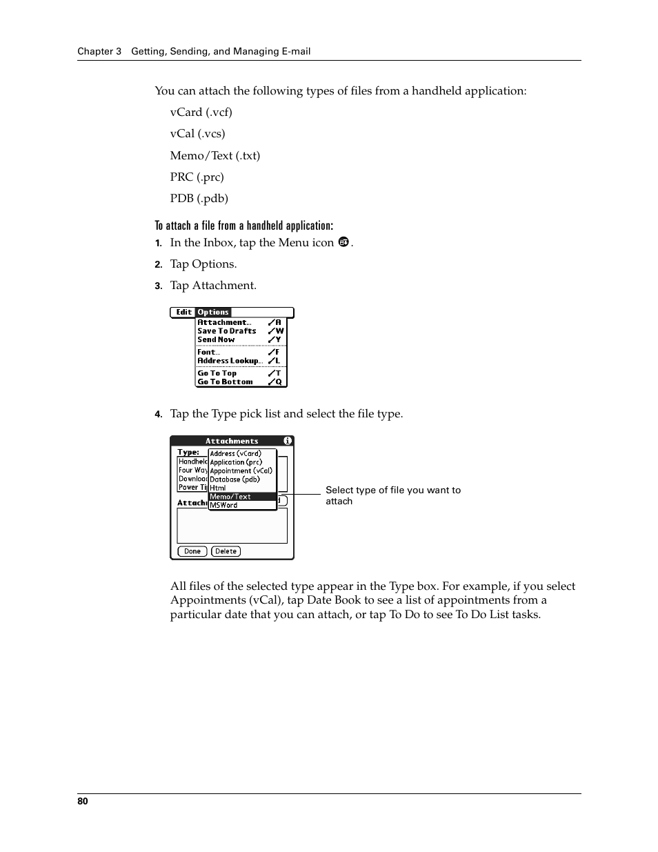 2nd Ave. Palm VersaMail 2.5 User Manual | Page 86 / 166