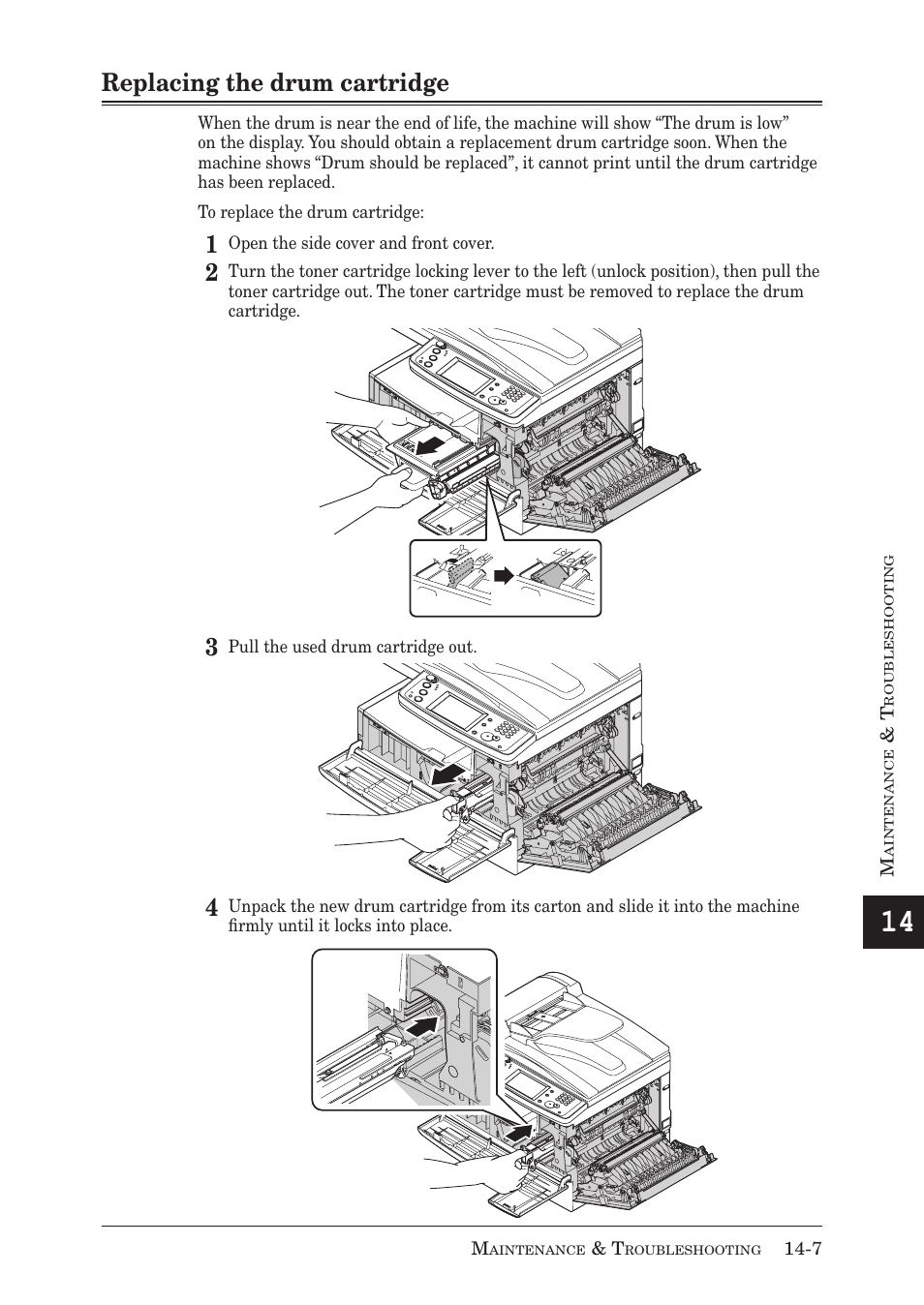 Replacing the drum cartridge | Muratec MX-2030 User Manual | Page 363 / 396