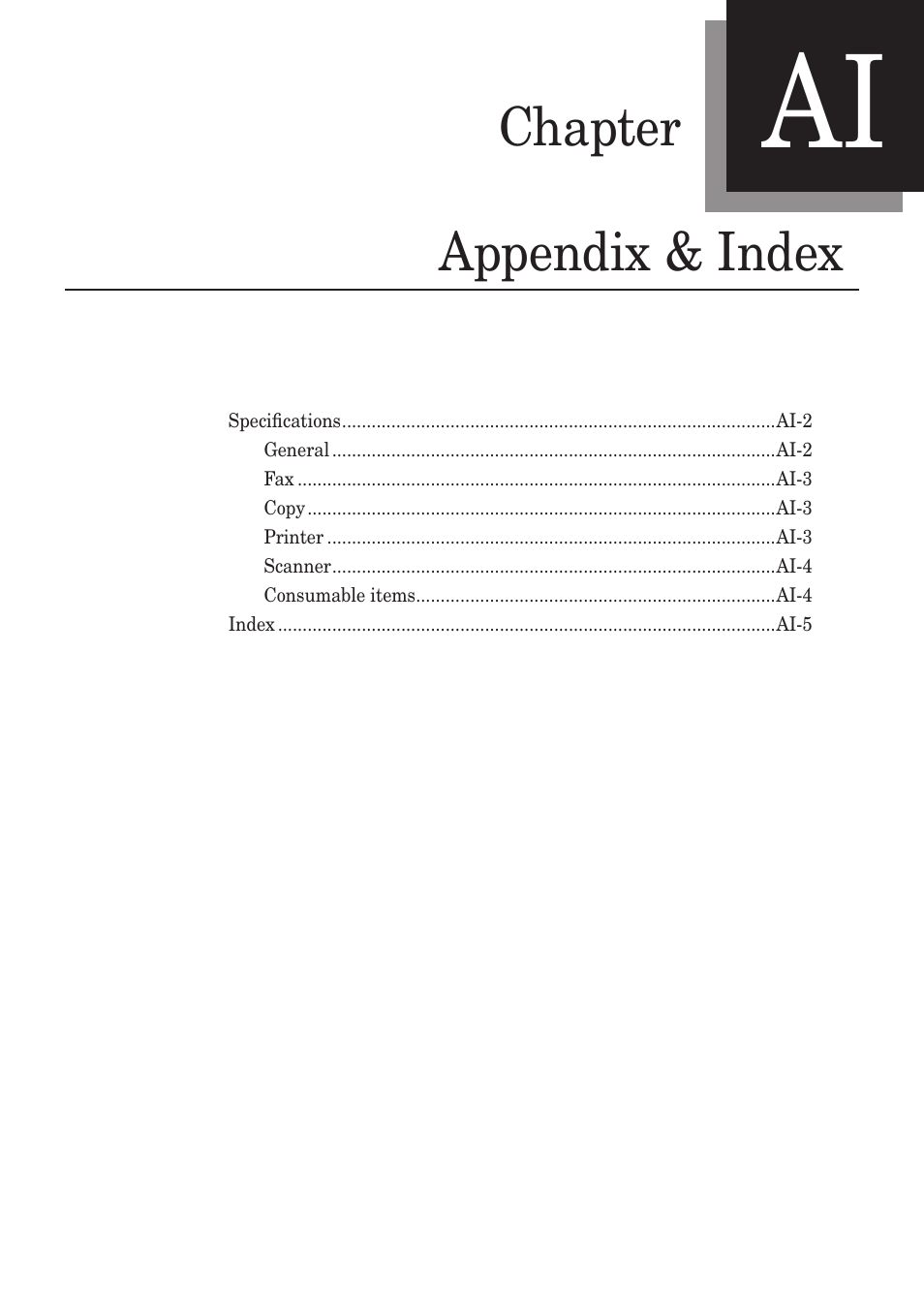 Chapter appendix & index | Muratec MX-2030 User Manual | Page 389 / 396