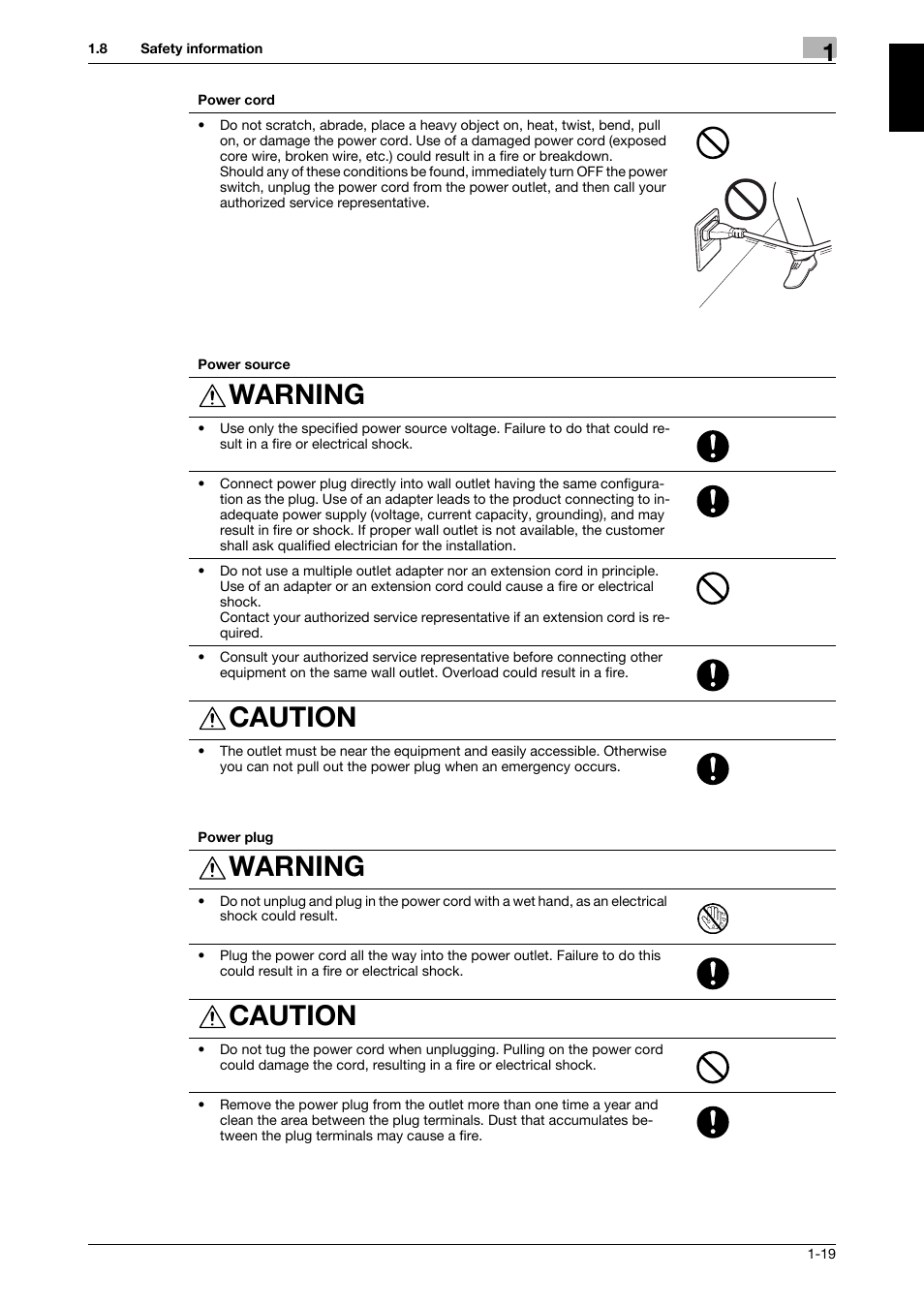 Warning, Caution | 321 Studios Muratec MFX-C2828 User Manual | Page 26 / 292