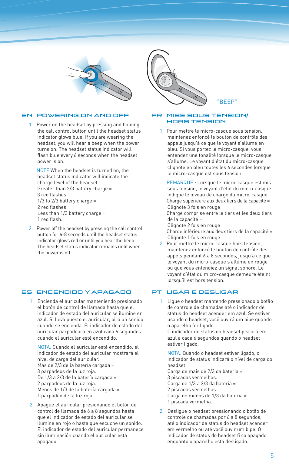 Plantronics Discovery 610 User Manual | Page 76 / 151