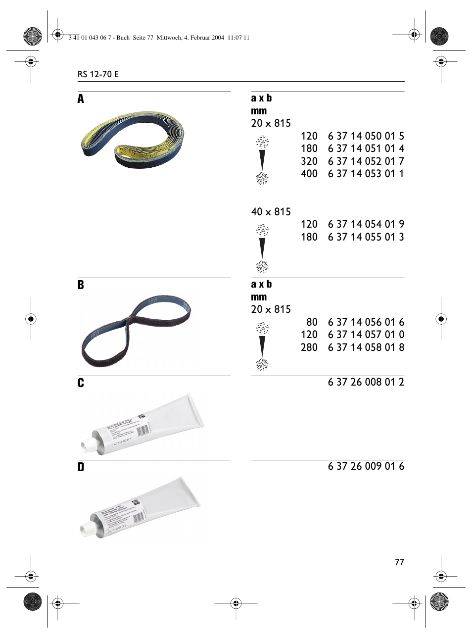 Fein RS 12-70E User Manual | Page 77 / 80