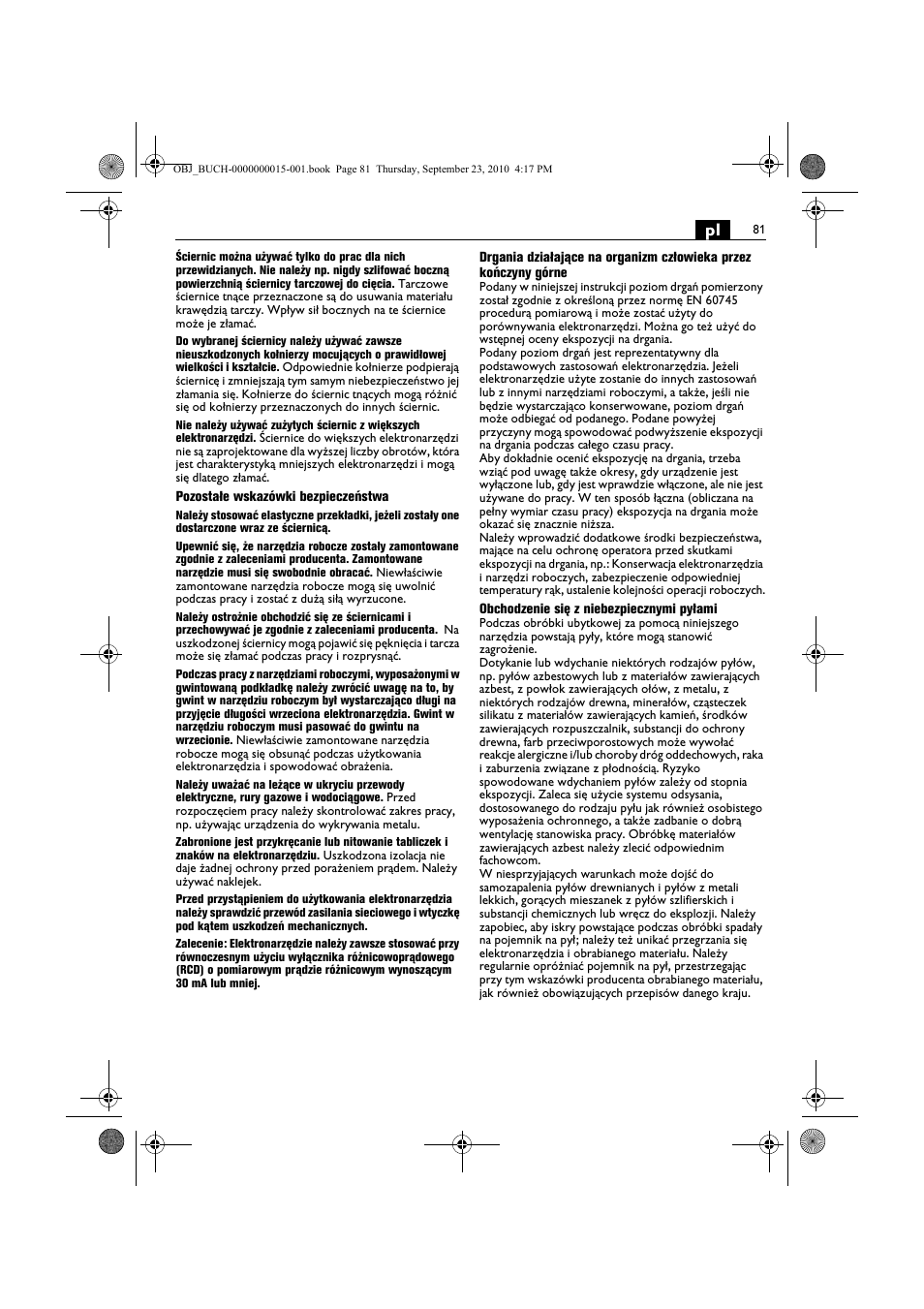 Fein MSfv_649_1 User Manual | Page 81 / 152