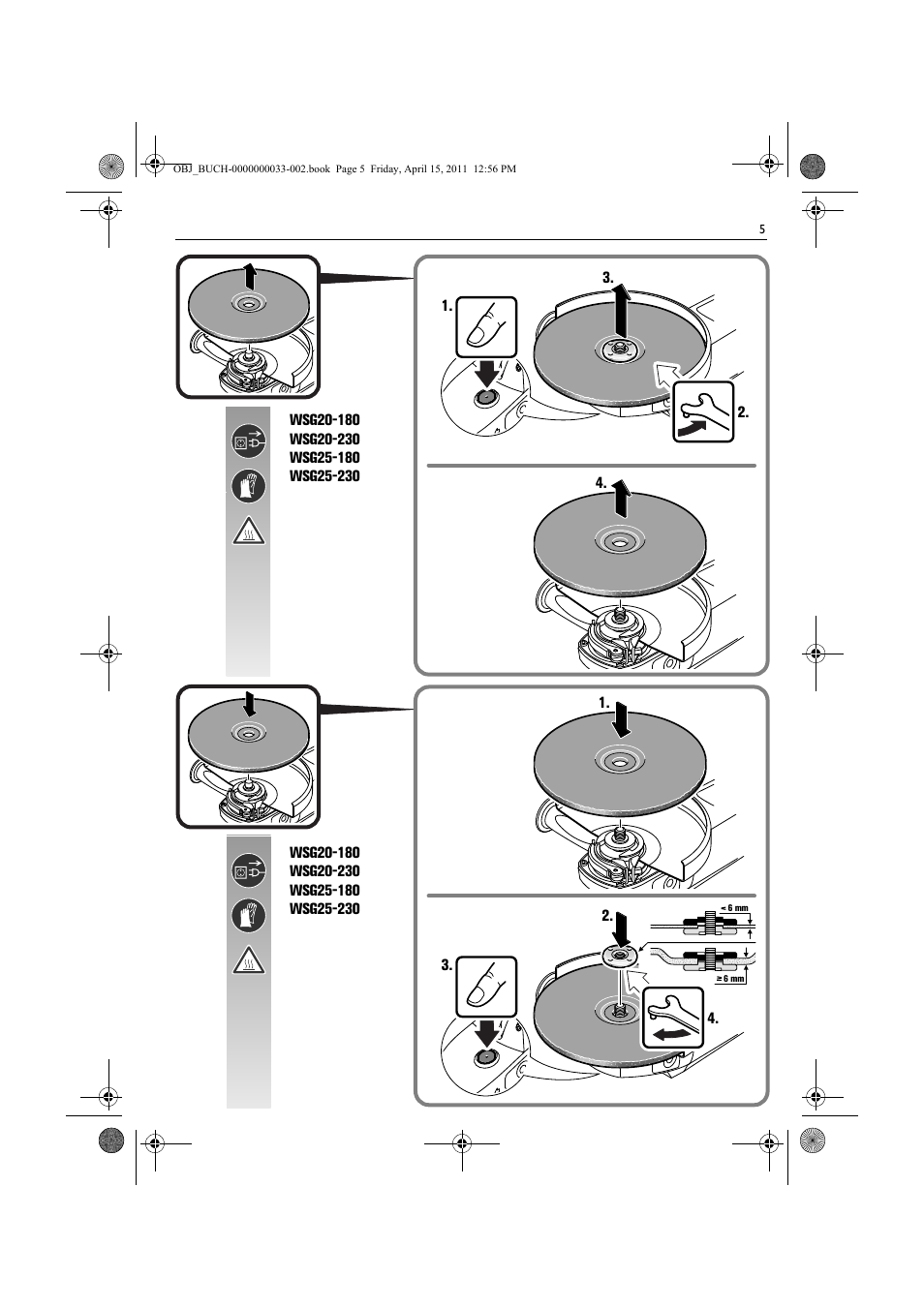 Fein WSG 25-230 User Manual | Page 5 / 191