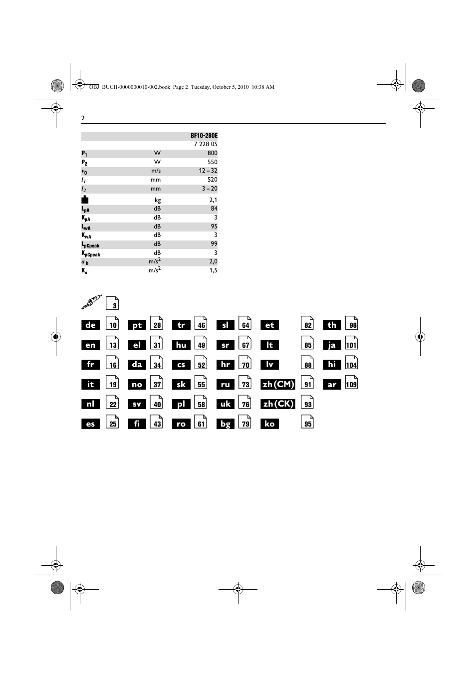 Fein BF 10-280E User Manual | Page 2 / 109
