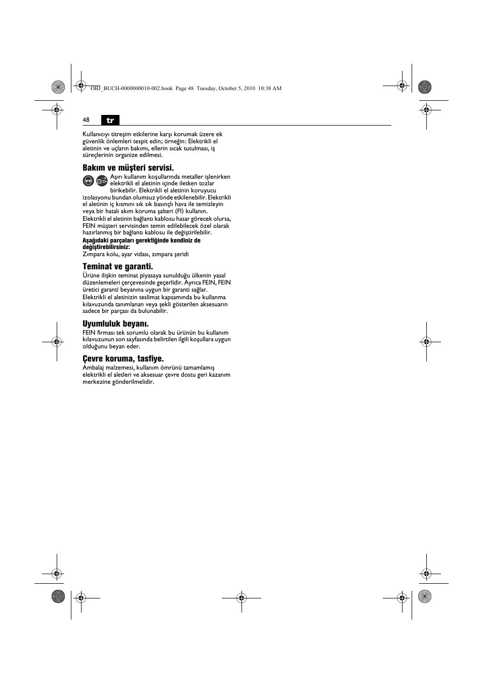 Fein BF 10-280E User Manual | Page 48 / 109