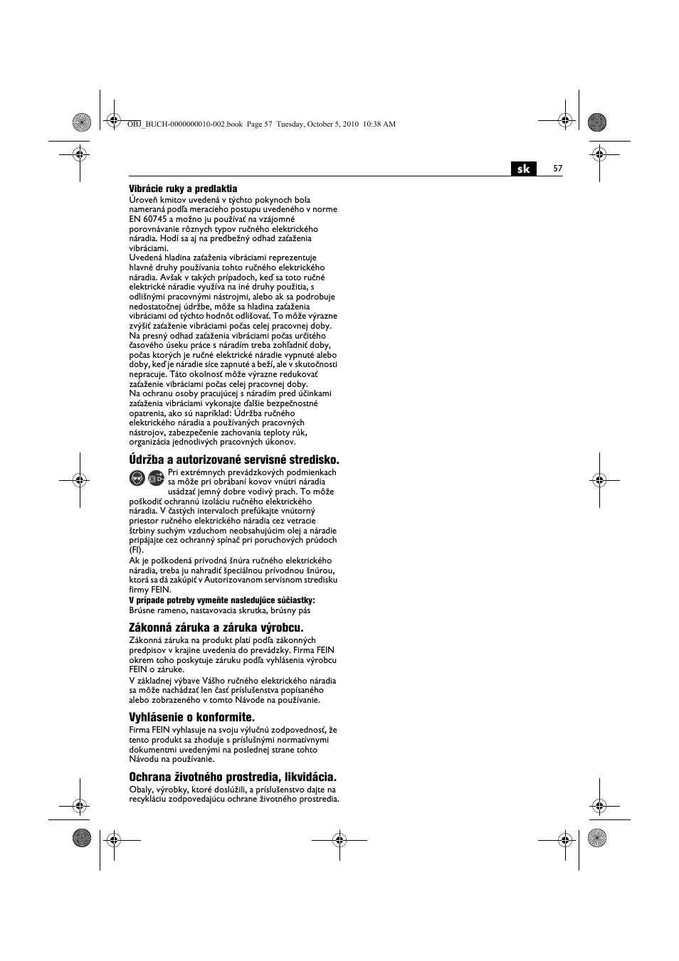 Fein BF 10-280E User Manual | Page 57 / 109