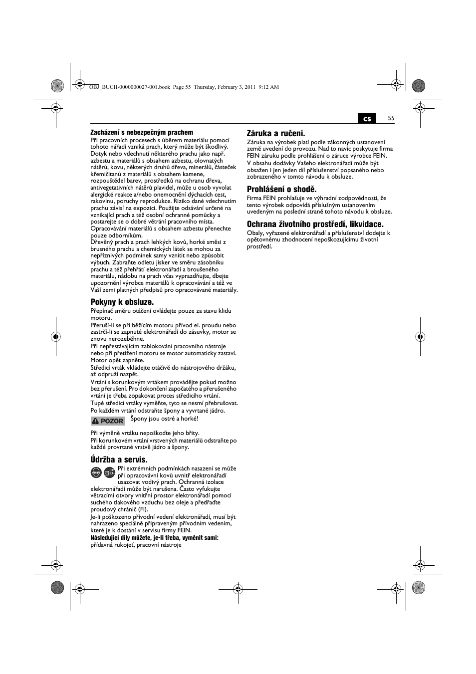 Fein KBH25 User Manual | Page 55 / 117