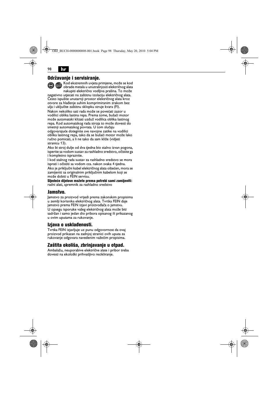 Fein KBM80auto User Manual | Page 98 / 148