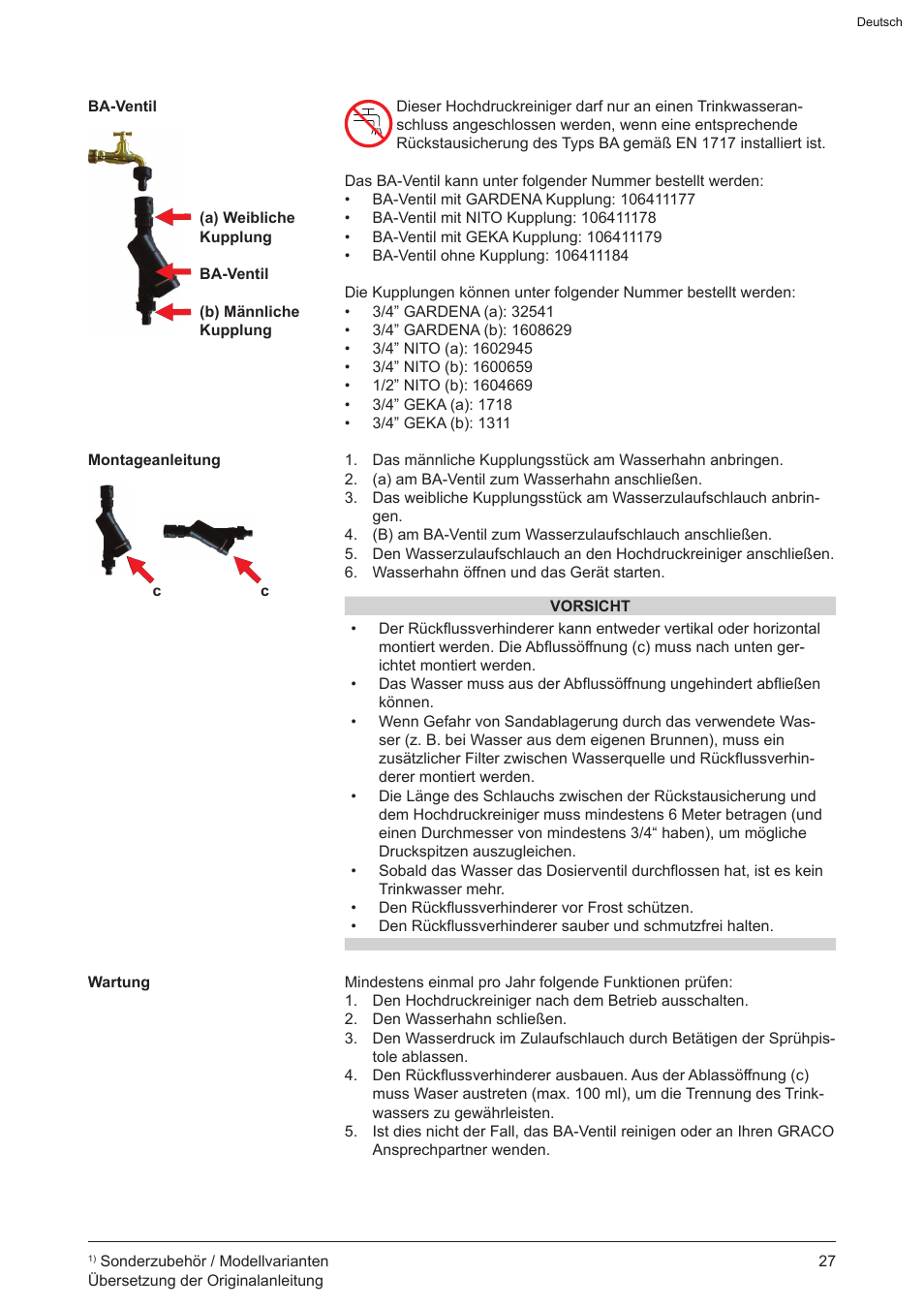 Graco AquaMax-E 3050 User Manual | Page 27 / 396