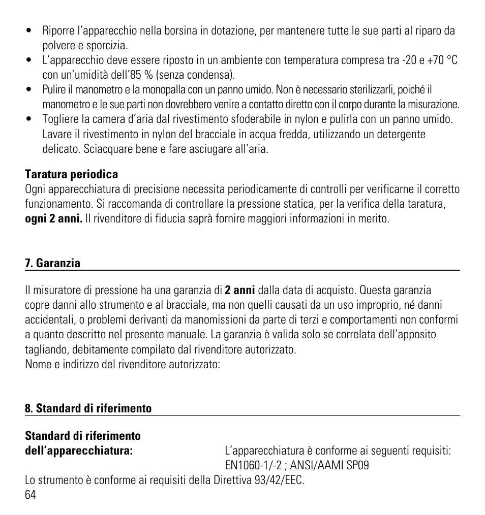 Microlife AG1-10 User Manual | Page 67 / 68