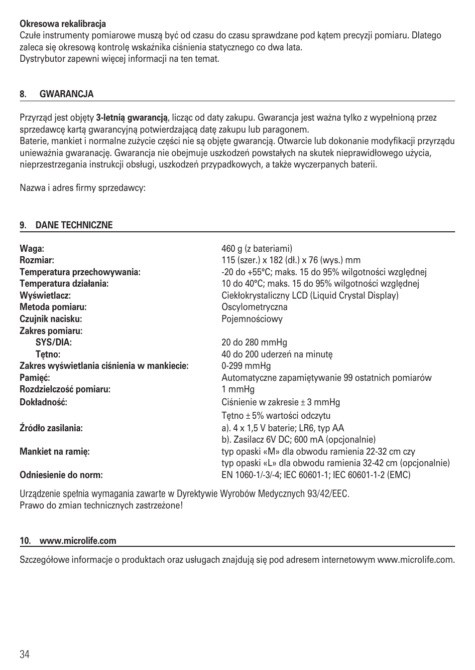 Microlife BP 3BTO-AP User Manual | Page 37 / 48