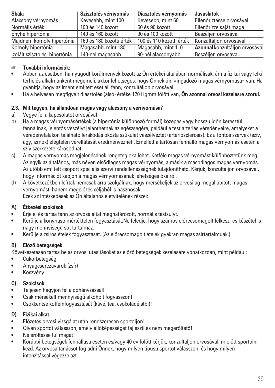 Microlife BP 3BTO-AP User Manual | Page 42 / 48