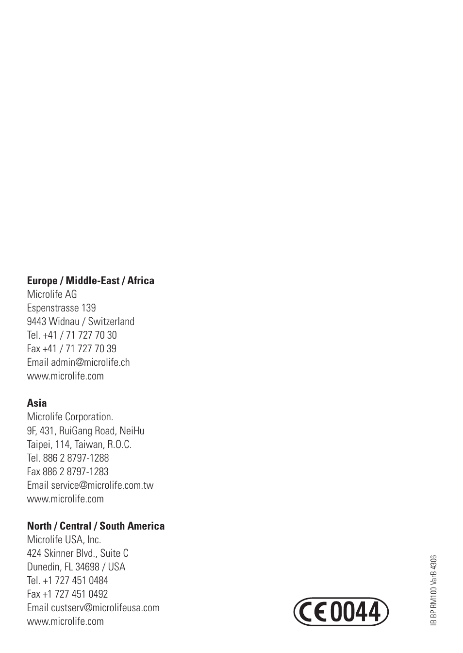 Microlife BP RM 100 User Manual | 66 pages
