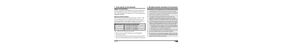 Eerste gebruik van het instrument, Inleggen van de batterijen, Selecteer de juiste manchet | Bloeddruk opnemen met behulp van dit instrument | Microlife BP A90 User Manual | Page 41 / 153