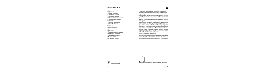 Microlife bp a100 | Microlife BP A100 User Manual | Page 22 / 105